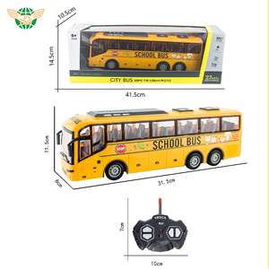 Bus Toy for Kids 27MHZ 4WD Remote Control Toy Plastic <strong>RC</strong> Bus <strong>Model</strong> Toy with Realistic Lights and Rubber Tire - Product Image 6