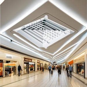Modernes Design Aluminium Linear schlitz Luft verteiler Quadratische Decke Diffusor Dämpfer HVAC System Büro lüftung Klimaanlage - Product Image 3