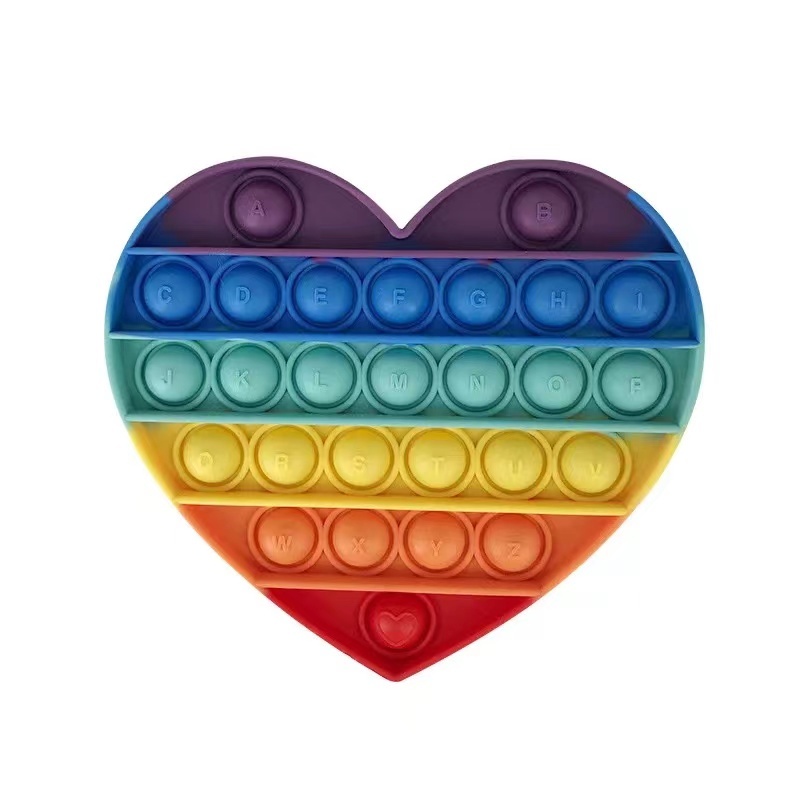 coeur arc-en-ciel
