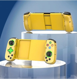 แผ่นเกม D7 BT สีดำสำหรับเล่นเกมสมาร์ทโฟนตัวควบคุมสวิตช์สำหรับโทรศัพท์มือถือพร้อมฟังก์ชั่นเทอร์โบ