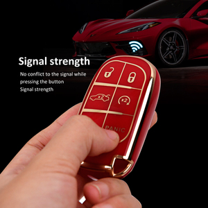 Yeni tasarım kama Logo kapak toptan için kullanılabilir şık tasarım otomotiv iç akıllı Jeep araba anahtarı kapağı - Product Image 6
