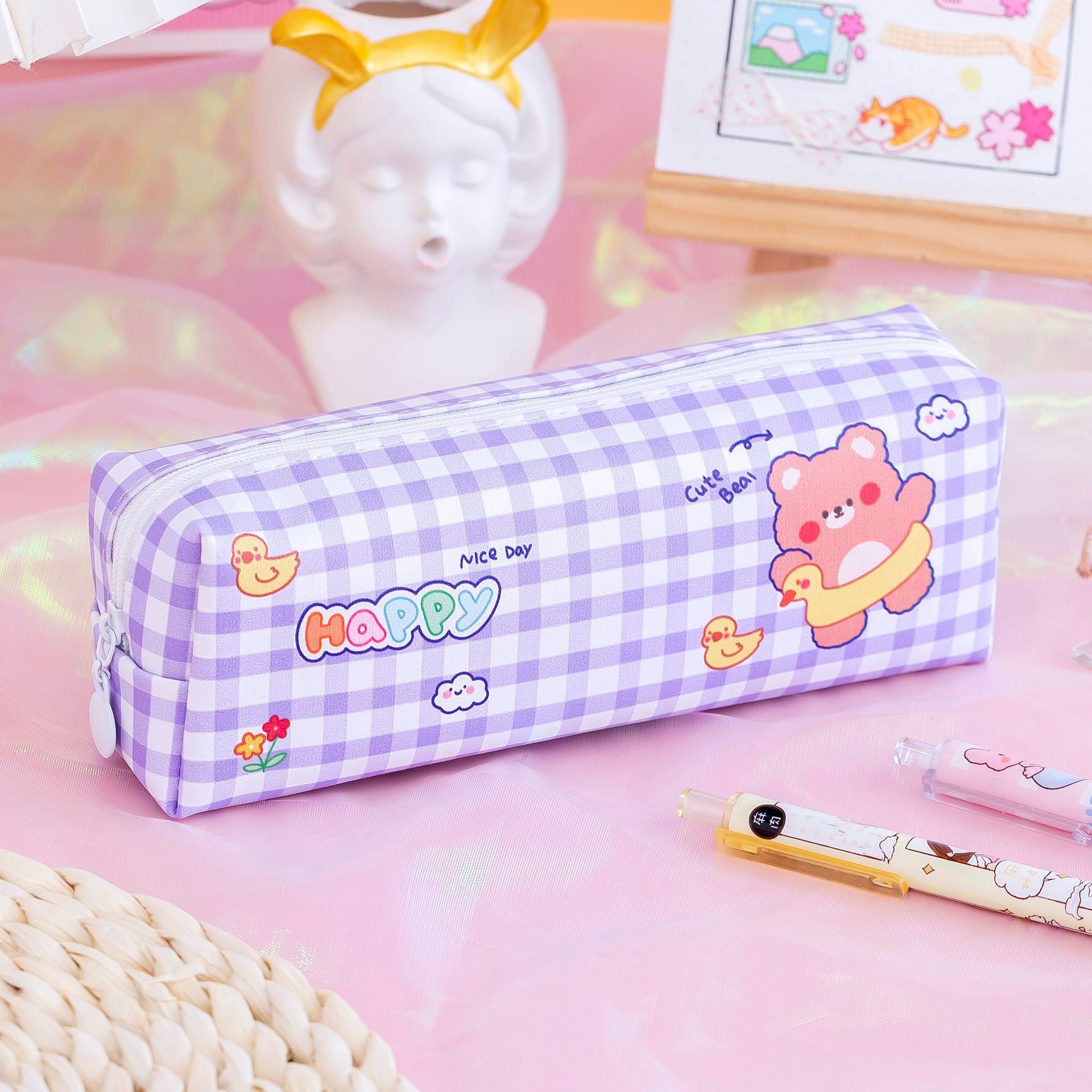 Purple Yellow Duck Bear