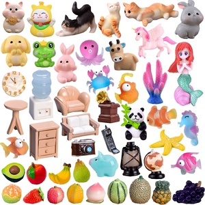 Popular Mini Furniture Animal Figurine Miniature Doll'<strong>s</strong> House Accessories Garden Landscape Statue Decorations Resin Craft - Product Image 1