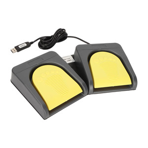 USB двойной ножной переключатель USB двухпедальный механический контроллер MIDI HID программируемый компьютерный ПК ножной переключатель - Product Image 1