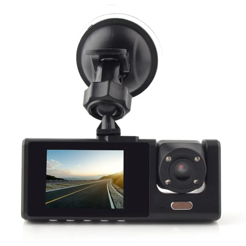 3 العدسات 2.0 HD شاشة سيارة كاميرا سيارة ثنائية العدسة HD 1080P جهاز تسجيل فيديو رقمي للسيارات محرك مسجل مع كاميرا احتياطية