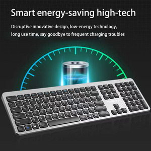 Teclado inalámbrico para ordenador portátil, sistema recargado para iPad, 2,4G, venta al por mayor de fábrica - Product Image 4