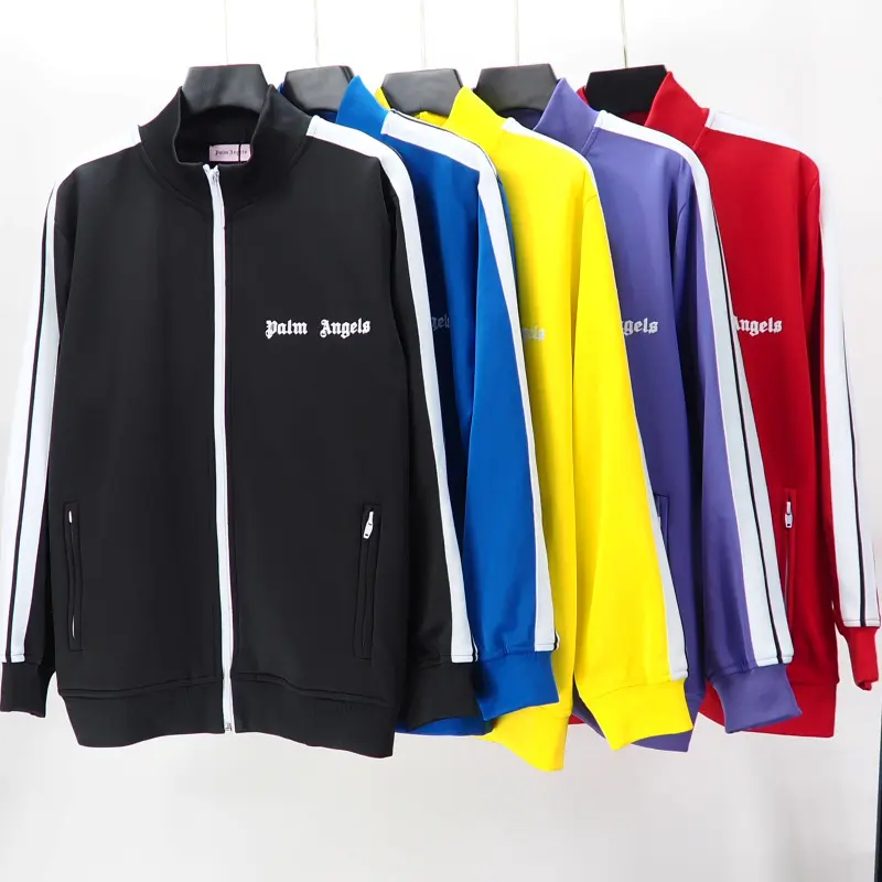 Di alta qualità del marchio di tendenza della moda PA Angel giacca tuta sportiva con monogramma strisce laterali nastro uniforme pantaloni della tuta tuta