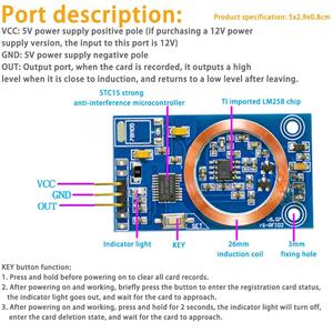 ID Card Learning Module <strong>RFID</strong> <strong>Reader</strong> IO Port 125K RF Microcontroller Controlled Access Control Card Swiping Modification <strong>RFID</strong> 2 - Product Image 5