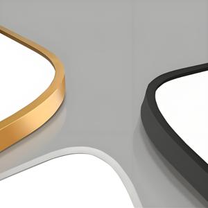 מודרני מלבן אמבטיה קיר אמבטיה קיר <span class=keywords><strong>30</strong></span> \ "<span class=keywords><strong>x30</strong></span> \" מט שחור מסגרת מתכת hd ללא נחושת זכוכית יהירות