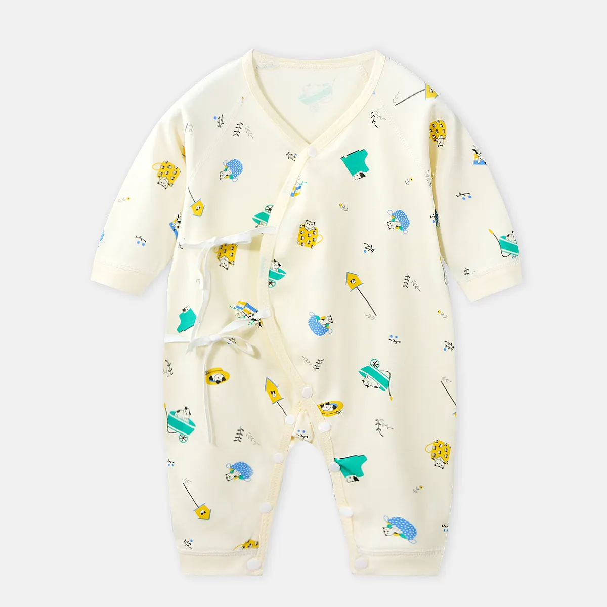 Vente en gros de barboteuses en coton au design personnalisé barboteuse en coton blanc pour bébé fabrication de vêtements pour bébé barboteuses pour bébé garçon fille manches longues demi