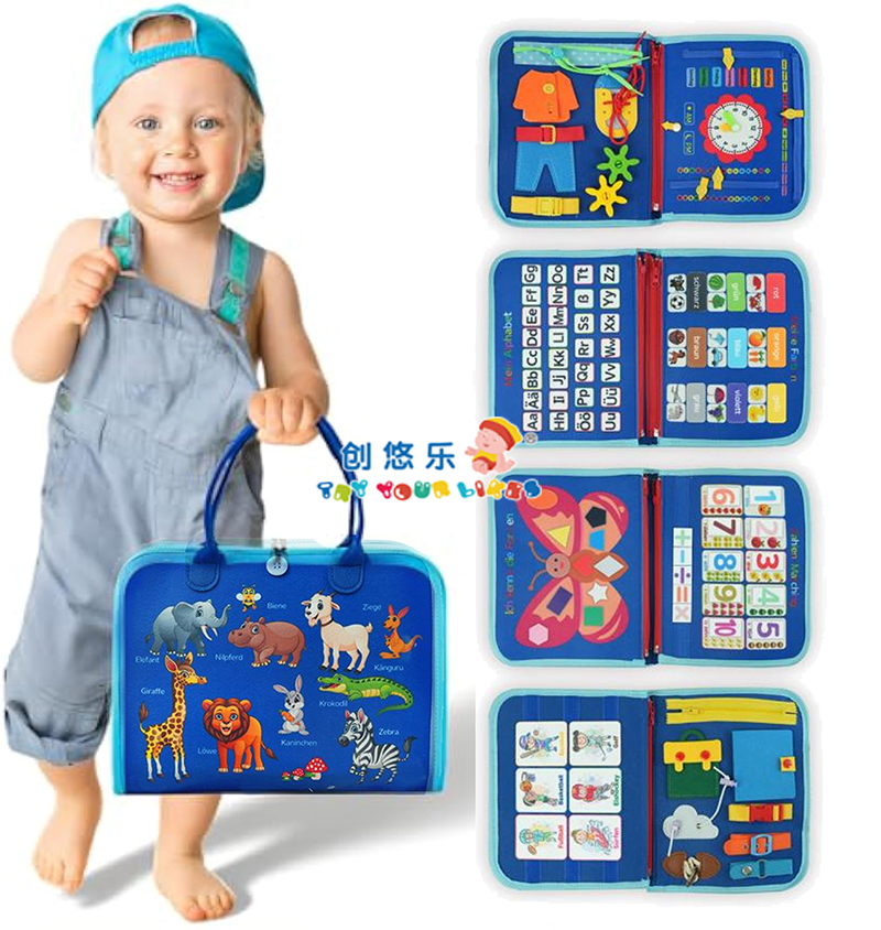 EPT1452644-Montessori Dinosaur Animal Busy Book(48pcs/ctn)