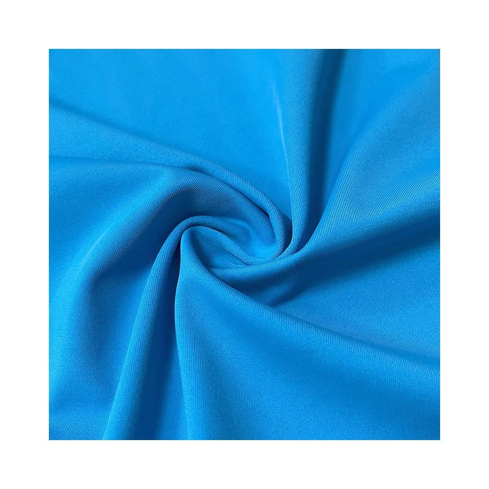 250gsm Estiramiento Yoga Athletic Traje de baño Ropa 93% Nylon 7% Spandex Secado rápido Absorbe la humedad Tela elástica de cuatro vías