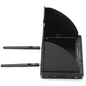 FPV LCD5802S 7 "7 inç çeşitlilik alıcı monitör LCD ekran 800*480 5.8G 40CH inşa DVR ile pil Video Multicopter için - Product Image 3