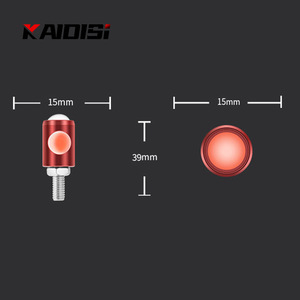 Sıcak satmak led kartal göz ışık 15mm 12V kırmızı ters park sinyal ışığı araba motosiklet için - Product Image 2