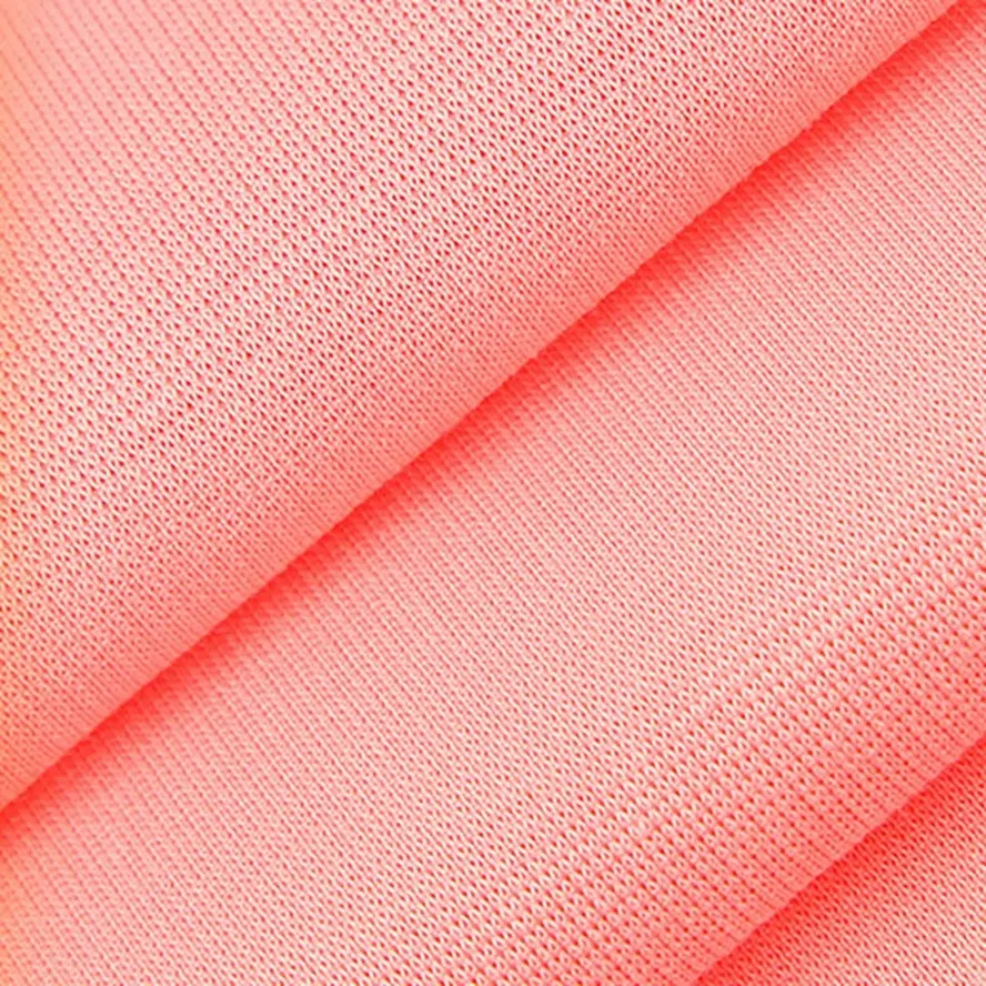 Double Jersey Spandex Coton Polyester Tissu Tricoté