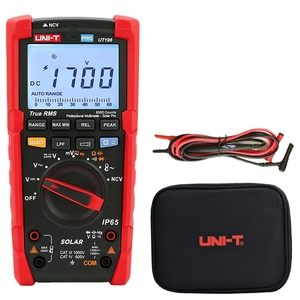 UNI-T UT196プロフェッショナルデジタルマルチメーター1700VDC電圧テスター真のRMSコンデンサ抵抗周波数計-ソーラープロ - Product Image 1