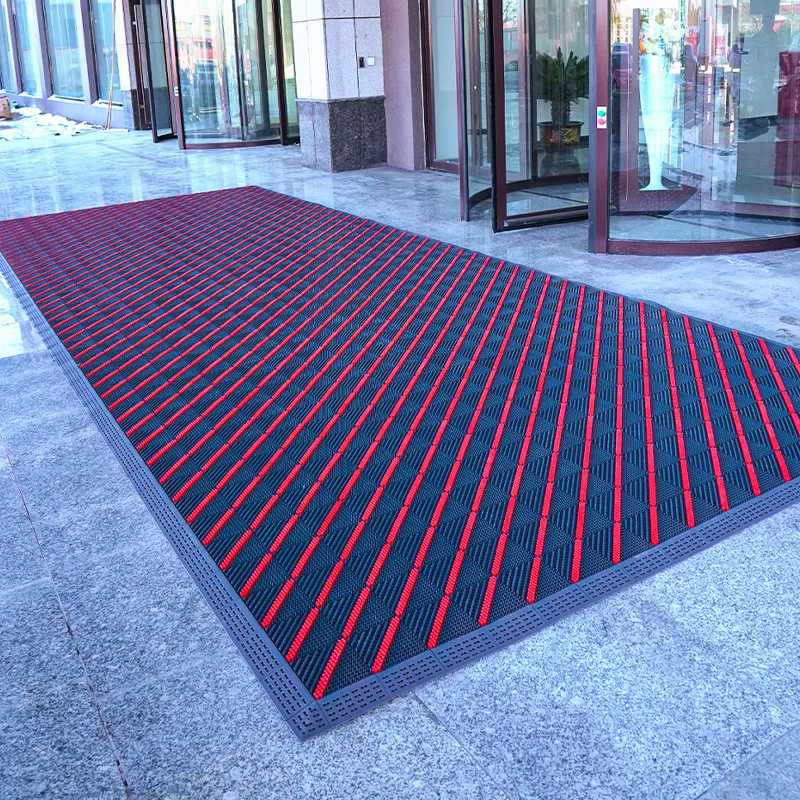 Tapis de sol anti-poussière de haute qualité tapis trois en un tapis de porte personnalisé