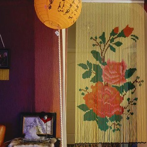 Handmade tùy chỉnh Cửa Rèm phân vùng màn hình hiên trang trí tre tua hạt Rèm cho phòng ngủ phòng khách dọc - Product Image 4