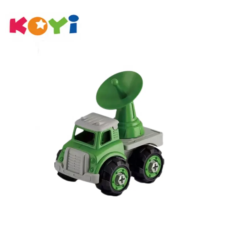 Modelo de simulación preferencial, juguetes para niños, Radar de coche, vehículo, construcción, camión, montaje de juguete, juego DIY con destornillador
