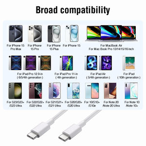 Abd depo PD 60W 1M USB C C TPE 3A hızlı şarj veri kabloları için Iphone 15 16 için Samsung cep telefonu tipi C adaptörü