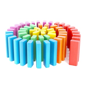 Casual Color 54/51/48-Layered Large Wooden Building Blocks <strong>Creative</strong> Stacked Music Desktop Game Puzzle - Product Image 4