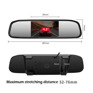 IPoster 2-In-1 4.3 Inch Car Rear View Mirror <strong>Monitor</strong> <strong>with</strong> 360 Car Rear View <strong>Backup</strong> Reversing Camera Night View Kit 12v Universal - Product Image 2