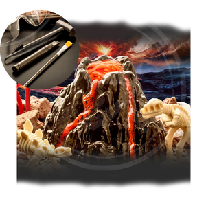 挖掘游戏恐龙化石骨架套装diy火山挖掘套装玩具 - Product Image 2