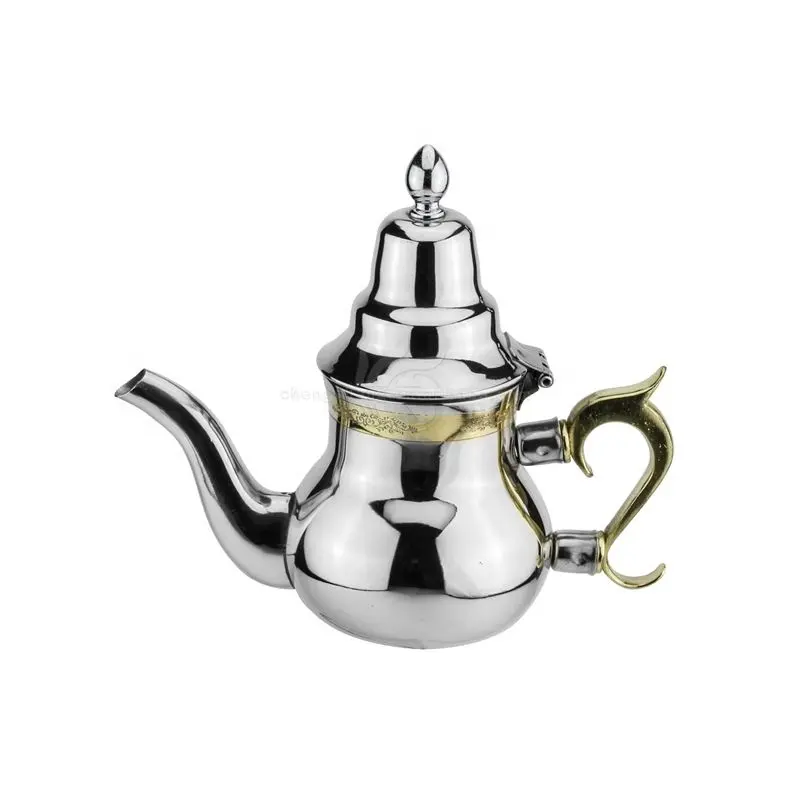 Wholesale Arabic Warmer High Quality 3-größe Metal Stainless Steel Antique Teapots