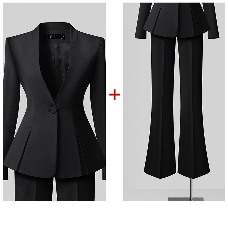 Noir (costume + pantalon micro évasé)