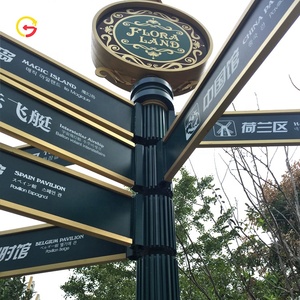 จากัวร์ผู้ผลิตที่กำหนดเองสัญญาณทิศทาง Wayfinding ป้ายทิศทางถนน Fingerpost - Product Image 3
