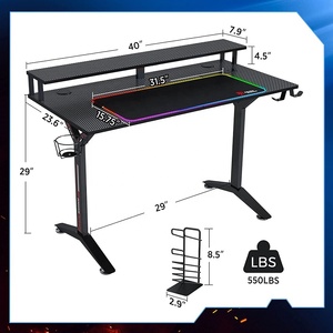 Игровой стол компьютерный стол с полками, 32 дюйма - Product Image 4