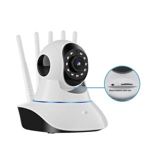 1080p夜视安全摄像机360度旋转PTZ 5天线变焦 (PTZ) Wifi CMOS成像传感器云数据存储 - Product Image 2