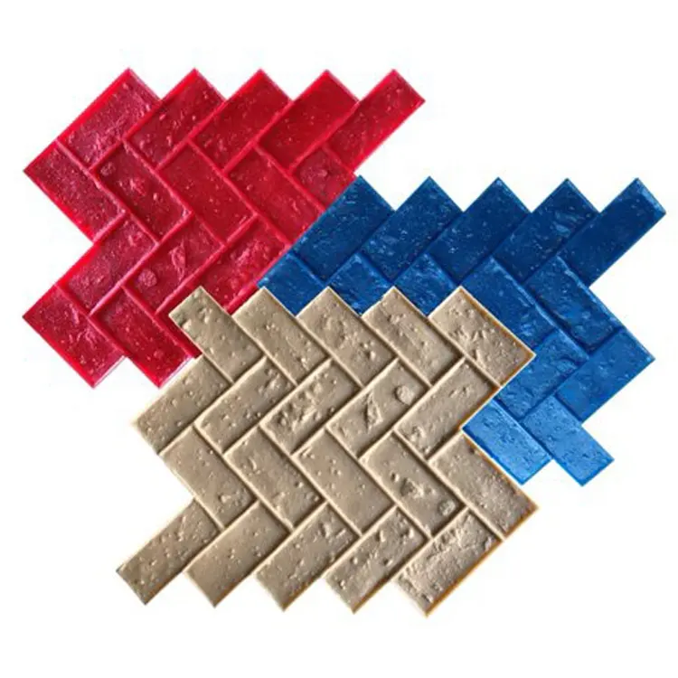 China brick concrete floor stamping mold sealer concrete stamp 1 set