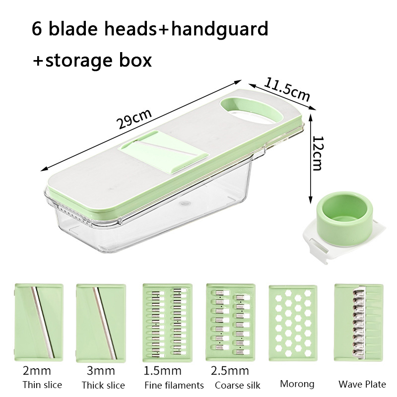 light green- 6 blades