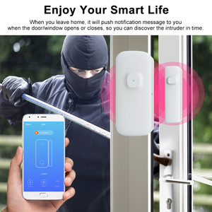 Sensor de ventana magnético inteligente con Wifi, Sensor de contacto de seguridad para el hogar, compatible con aplicación Tuya, Monitor móvil - Product Image 6