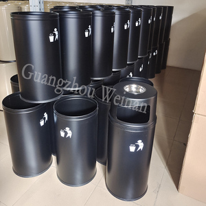 55L Capacity Outdoor Storage Bucket Durable Material Waste <strong>Bin</strong> for Ashtray Dustbin Garbage Can Use - Product Image 4