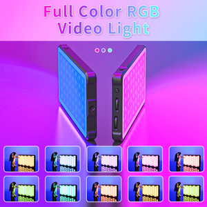 Tam renkli RGB Bi renkli LED Video ışık 70 derece spot Nano optik Lens taşınabilir LED Video için ışık doldurun video kamera - Product Image 5