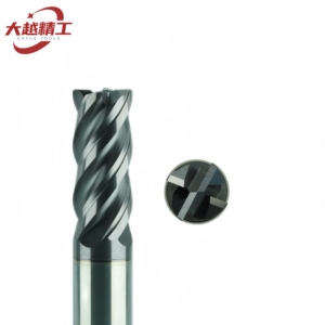 DAYUE ODM/OEM özelleştirilebilir 4-Flute köşe yarıçapı frezeler HRC68 katı karbür CNC freze kesicisi toptan - Product Image 3