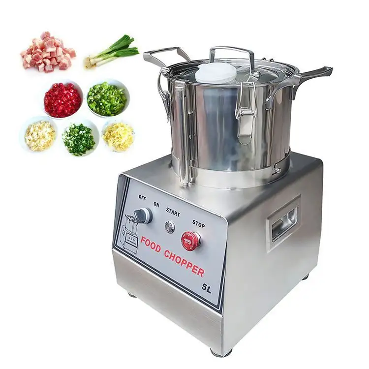 top list Automatic Multifunctional Commercial Stainless Steel Onion Cutter Meat Garlic Potato Chopper Cutting Machine