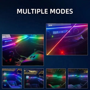 Araba senfoni Led 18 in 1 işık optik Fiber ışık RGB rüya renk APP kontrol twell lamp lamba LED iç ortam depolama işık - Product Image 6