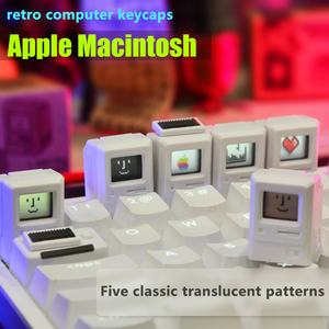 Mac Macintosh estilo retro personalidad translúcido keycap regalo 80s Teclado mecánico adecuado para reemplazo keycap