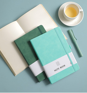 A6 personalizado con correa elástica Pu diario cuaderno impreso logotipo de la marca diario Bloc cuaderno de notas de cuero PU para regalo - Product Image 5