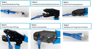 CAT5 CAT6 UTP非屏蔽8P8C通过RJ45模块化插头以太网RJ45连接器 - Product Image 5