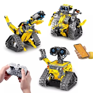 Creative APP Creative Programming 3-in-1 Robot Stelo Set per Bambini Giocattoli per Telecomando Giocattoli Ottimale Soluzione Puzzle per