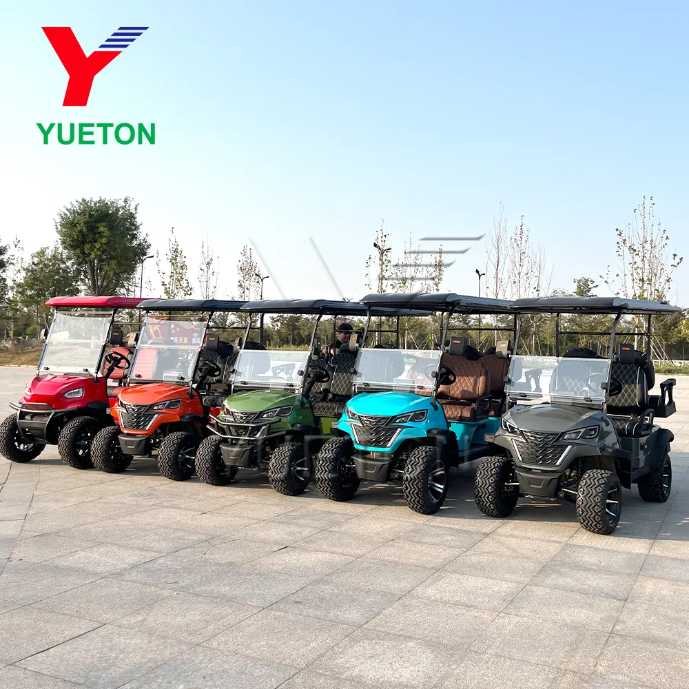 Factory Direct Chinese Sightseeing Tourist Bus 4 Seater Club Car Electric Golf Carts for Sale
