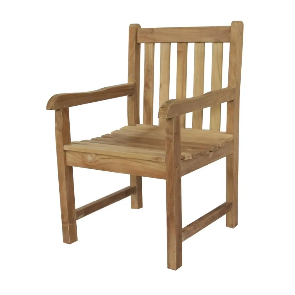 Rinjani-muebles y decoración para el hogar, sillón rústico vintage de madera de teca reciclada, único