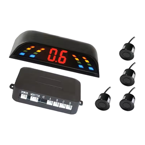 Hesida Car Reversing Aid Front and Rear Parking <strong>Sensor</strong> Kit Car LED 4pcs <strong>Reverse</strong> Parking <strong>Sensors</strong> Backup Radar Kit - Product Image 1