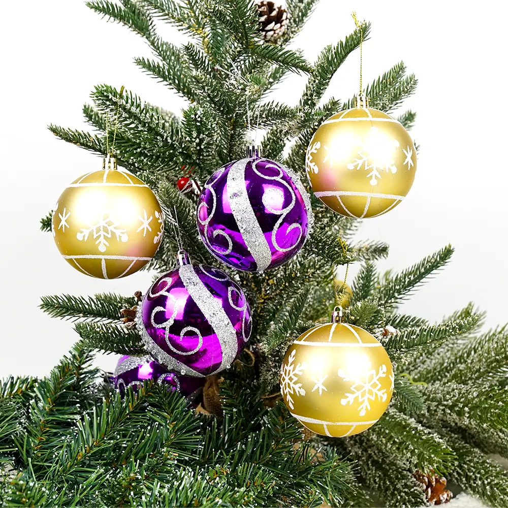 Decorar Bolas De Natal Grande Plástico Natal Prata Ouro Bola Vermelha Enfeites De Árvore De Natal