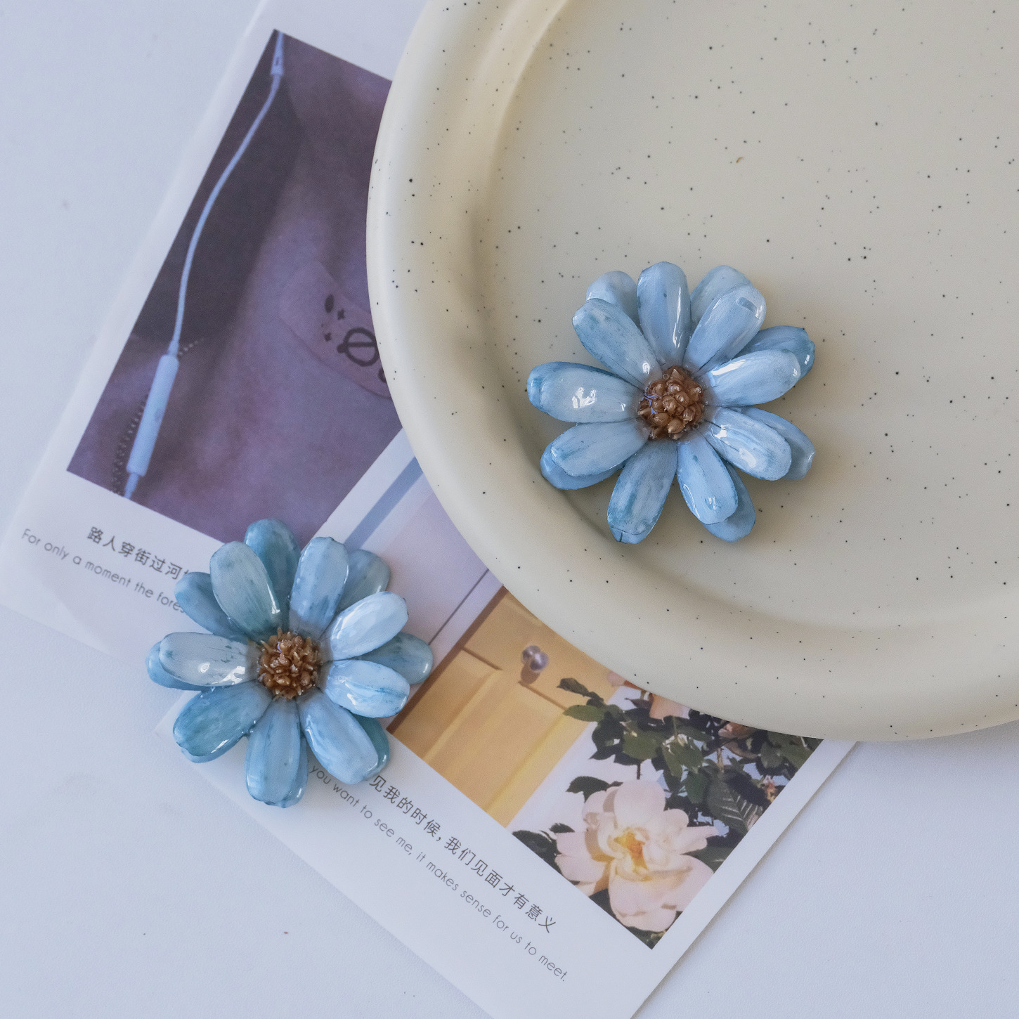 Flor azul grande