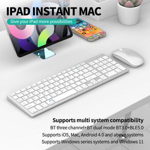 Competitive Price Ultra Slim <strong>Keyboard</strong> Mouse Set Full Size Charging Wireless <strong>Keyboard</strong> <strong>With</strong> <strong>Numeric</strong> Key for Laptop Tablet - Product Image 4
